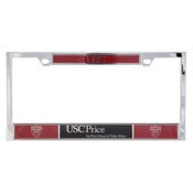 USC Trojans Chrome Shield Sol Price License Plate Frame